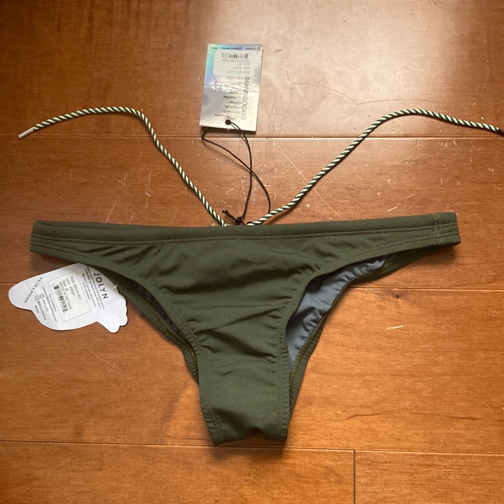 NEW WITH TAGS Jolyn Army Green Brazil Bottom